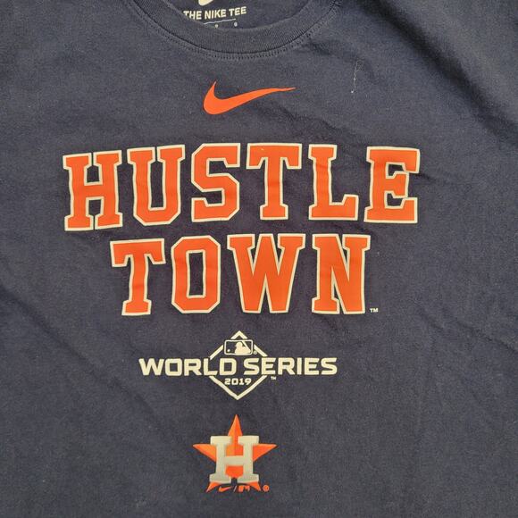 NIKE Houston Astros Shirt M/L 21x25 Hustle-Town World-Series - Picture 12 of 13
